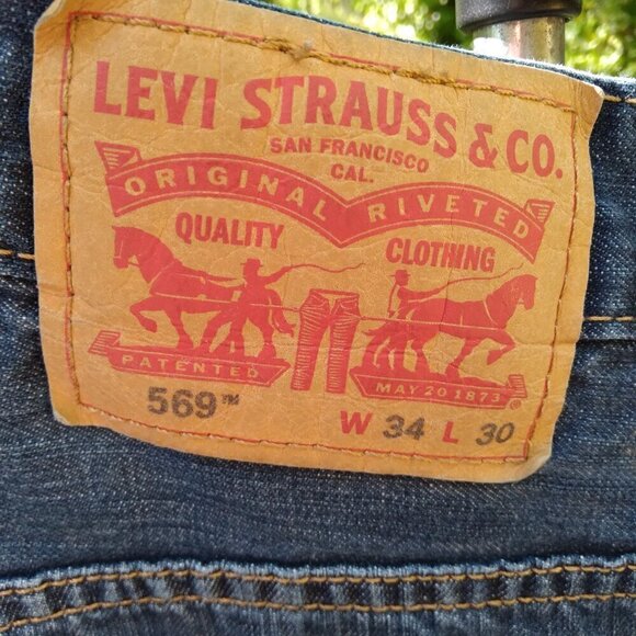 Levi's 569 W34 L 30 Indigo Blue Denim~ Ordinary Jeans With Something Unusual - Picture 1 of 13